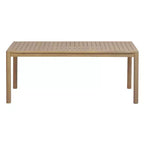 Christopher Knight Home Nicolas Tavolo da pranzo rettangolare moderno da esterno in legno di acacia con design a doghe