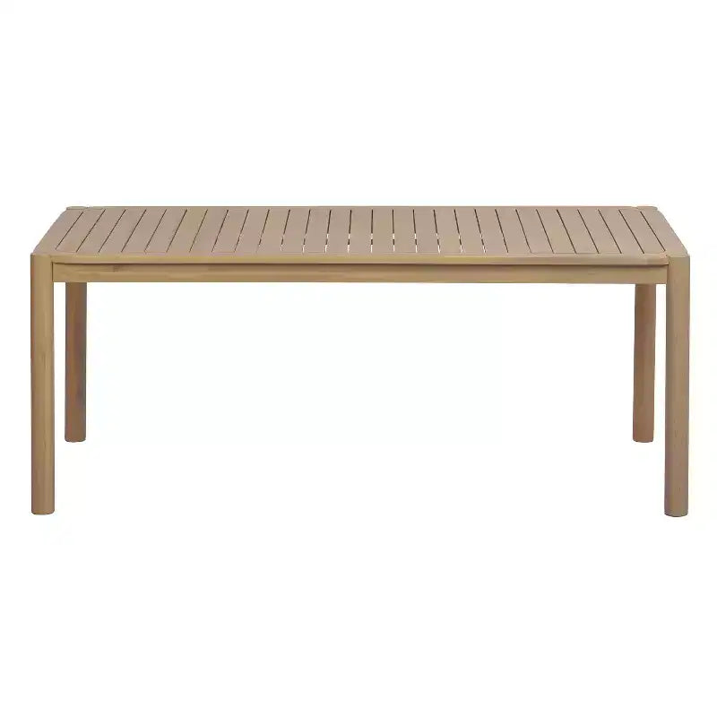 Christopher Knight Home Nicolas Tavolo da pranzo rettangolare moderno da esterno in legno di acacia con design a doghe