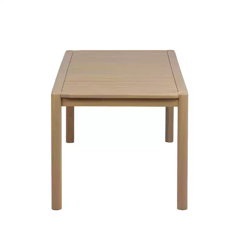 Christopher Knight Home Nicolas Tavolo da pranzo rettangolare moderno da esterno in legno di acacia con design a doghe