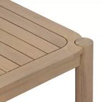 Christopher Knight Home Nicolas Tavolo da pranzo rettangolare moderno da esterno in legno di acacia con design a doghe
