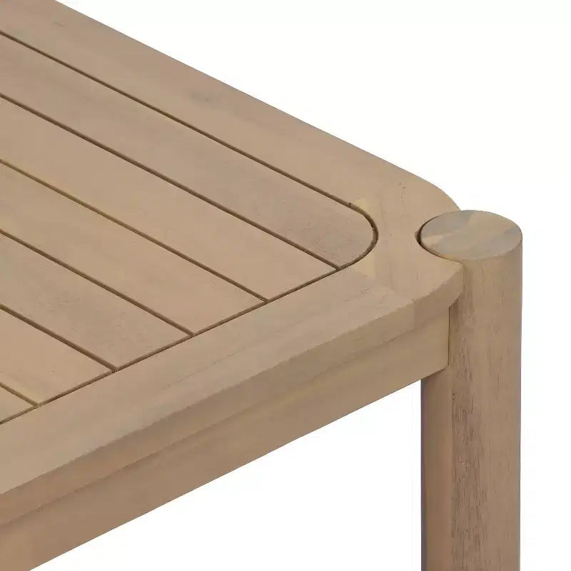 Christopher Knight Home Nicolas Tavolo da pranzo rettangolare moderno da esterno in legno di acacia con design a doghe