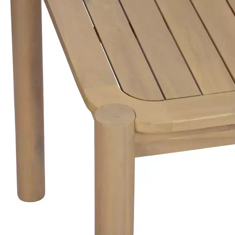 Christopher Knight Home Nicolas Tavolo da pranzo rettangolare moderno da esterno in legno di acacia con design a doghe