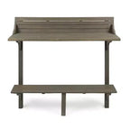 GDFStudio Hyun Tavolo da Bar da Balcone Moderno per Esterni in Legno di Acacia con Design a Doghe