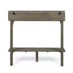 GDFStudio Hyun Tavolo da Bar da Balcone Moderno per Esterni in Legno di Acacia con Design a Doghe