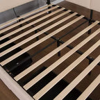 GDFStudio Camden Divano Letto Angolare Imbottito con Testiera con Ricarica USB e Schienale Trapuntato