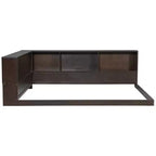 Luxystar Divano Letto Moderno Queen con 5 Ripiani Contenitori, Prese di Corrente e Luce