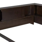 Luxystar Divano Letto Moderno Queen con 5 Ripiani Contenitori, Prese di Corrente e Luce