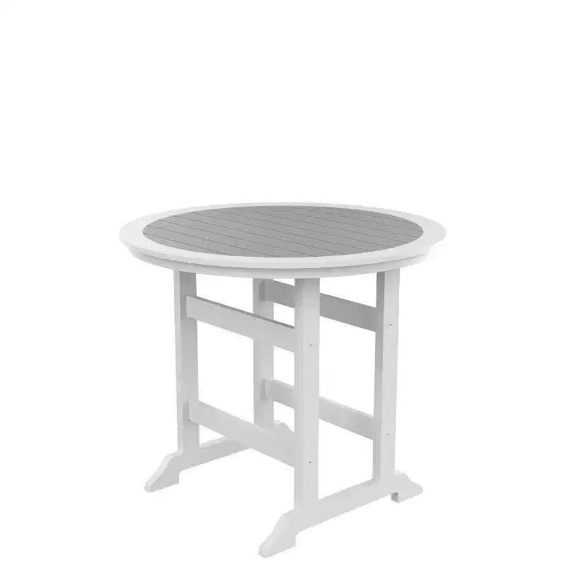 Tavolo da Bar Rotondo da Esterno in HDPE GDFStudio Harbor 48 x 48