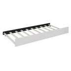 Luxystar Letto a giorno moderno in lino imbottito Full Size con letto estraibile