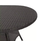 Christopher Knight Home Quinn Set da Pranzo Transizionale da Esterno a 7 Pezzi in Ferro e Rattan
