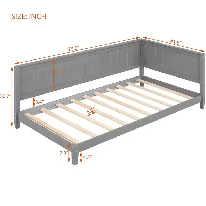 Letto da Giorno Moderno Luxystar in Legno, Dimensione Matrimoniale, per Soggiorno e Camera degli Ospiti