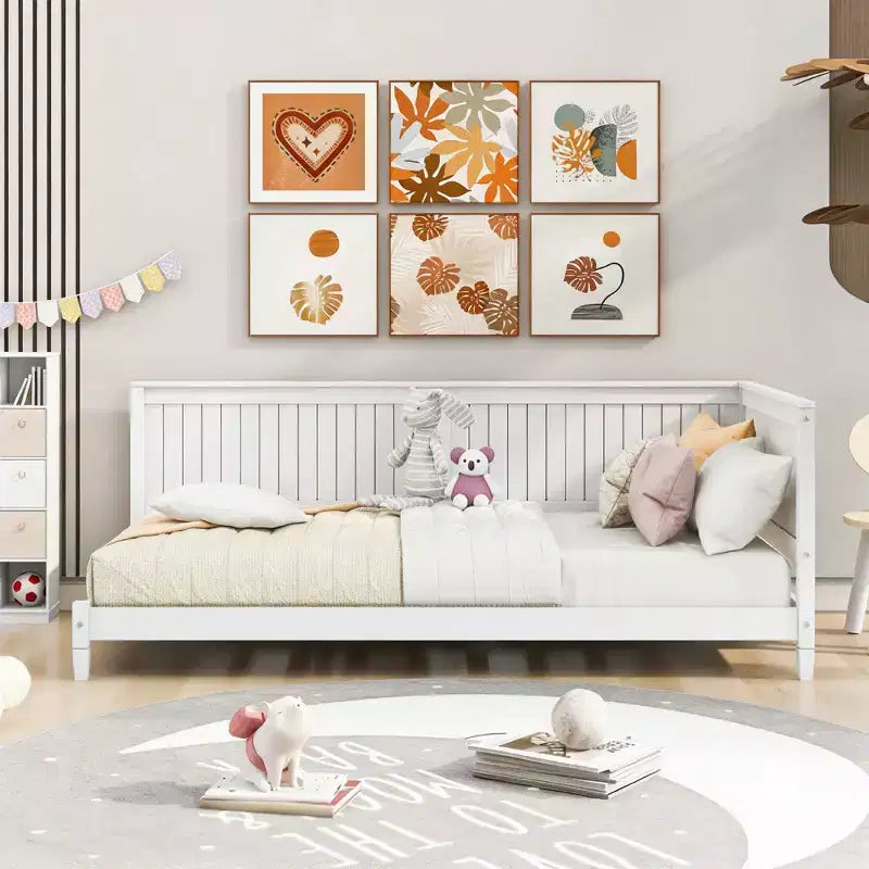 Letto da Giorno Moderno Luxystar in Legno, Dimensione Matrimoniale, per Soggiorno e Camera degli Ospiti