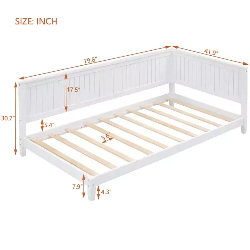 Letto da Giorno Moderno Luxystar in Legno, Dimensione Matrimoniale, per Soggiorno e Camera degli Ospiti