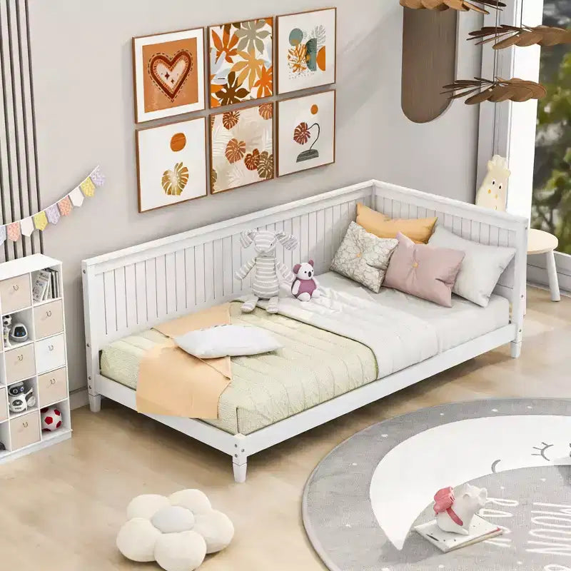 Letto da Giorno Moderno Luxystar in Legno, Dimensione Matrimoniale, per Soggiorno e Camera degli Ospiti