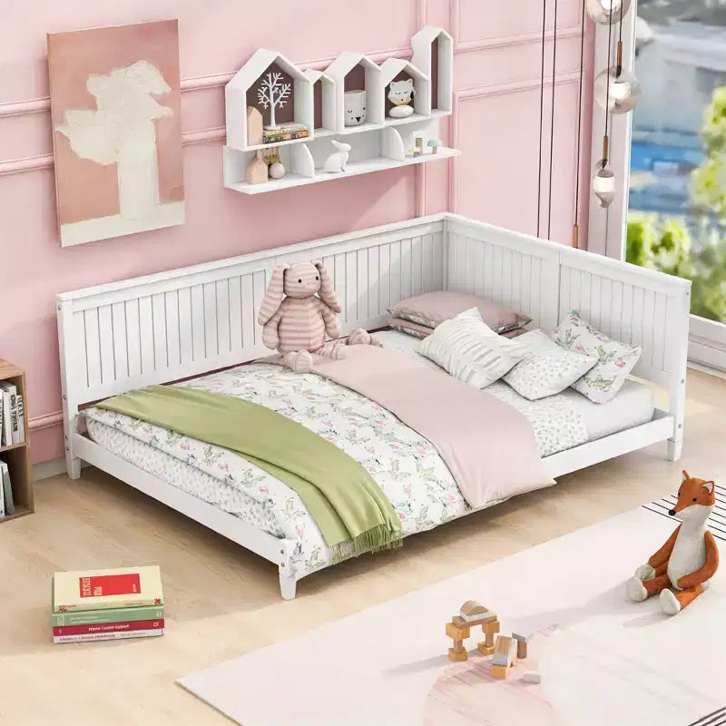 Luxystar Divano Letto Moderno Matrimoniale in Legno per Soggiorno e Camera degli Ospiti