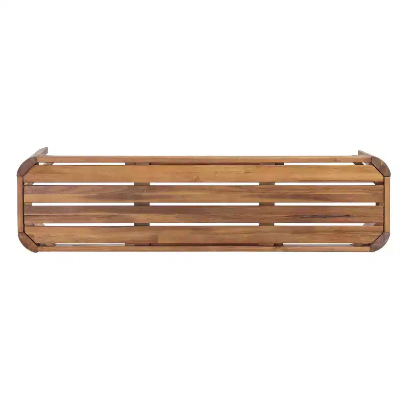 Christopher Knight Home Zayne Set da Pranzo da Esterno a 6 Pezzi in Legno di Acacia Rustico e Vimini con Cuscini