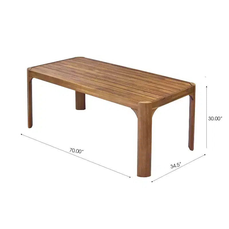 Christopher Knight Home Zayne Set da Pranzo da Esterno a 6 Pezzi in Legno di Acacia Rustico e Vimini con Cuscini