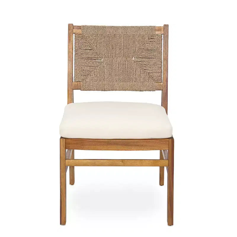 Christopher Knight Home Zayne Set da Pranzo da Esterno a 6 Pezzi in Legno di Acacia Rustico e Vimini con Cuscini