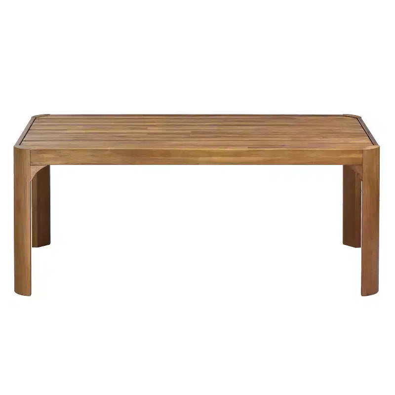 Christopher Knight Home Zayne Set da Pranzo da Esterno a 6 Pezzi in Legno di Acacia Rustico e Vimini con Cuscini