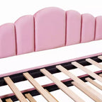 Luxystar - Divano letto singolo in velluto imbottito con letto estraibile e porte di ricarica