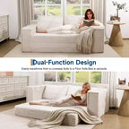Divano letto convertibile 2 in 1 da 75 pollici, divano letto senza struttura con 2 cuscini, divano a scomparsa pieghevole, divano letto a due posti, futon