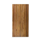 Set da pranzo da esterni Yeye Rustic 7 pezzi in legno di acacia con cuscini Christopher Knight Home