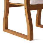 Christopher Knight Home Wrinki Set da pranzo moderno per patio in acacia a 7 pezzi con design a doghe
