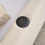 Divano letto singolo con letto estraibile, in velluto con porte USB e tasche laterali per soggiorno, camera da letto, camera degli ospiti - ModernLuxe