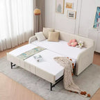 Divano letto singolo con letto estraibile, in velluto con porte USB e tasche laterali per soggiorno, camera da letto, camera degli ospiti - ModernLuxe