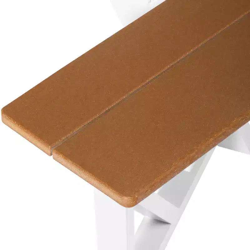 WestinTrends Greenville Tavolo da picnic ottagonale da esterno per 8 persone in HDPE 48", Teak