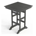 Karl Home | 31.5-inch Square Gray HDPE Outdoor Bar Table