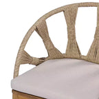 Christopher Knight Home Hendry Set da pranzo bohémien da 7 pezzi in legno di acacia e vimini per esterni con tavolo a doghe