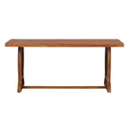 Christopher Knight Home Hendry Set da pranzo bohémien da 7 pezzi in legno di acacia e vimini per esterni con tavolo a doghe