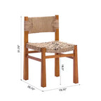 Christopher Knight Home Fineas Set da Pranzo da Esterno Bohemien a 9 Pezzi in Legno di Acacia con Tavolo Espandibile a Doghe e Design in Vimini