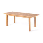 Christopher Knight Home Fineas Set da Pranzo da Esterno Bohemien a 9 Pezzi in Legno di Acacia con Tavolo Espandibile a Doghe e Design in Vimini