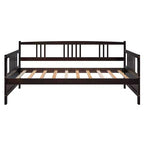 FAMYYT Letto a giorno singolo in legno con ampio spazio sottostante per riporre oggetti, facile da montare