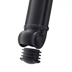 Set da pranzo da esterno in alluminio pressofuso 3 pezzi, telaio nero resistente alla ruggine con cuscini resistenti all'acqua