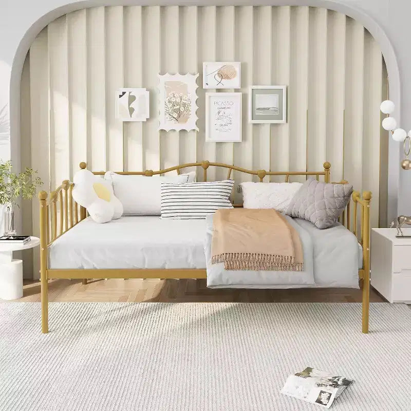 Divano letto estraibile gemello salvaspazio GustoWave con letto estraibile per soggiorno, camera da letto