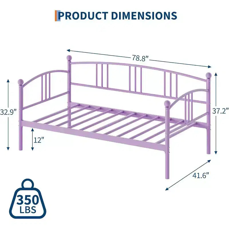 GustoWave Divano letto estraibile salvaspazio, telaio letto a piattaforma in metallo per camera da letto, soggiorno, camera degli ospiti