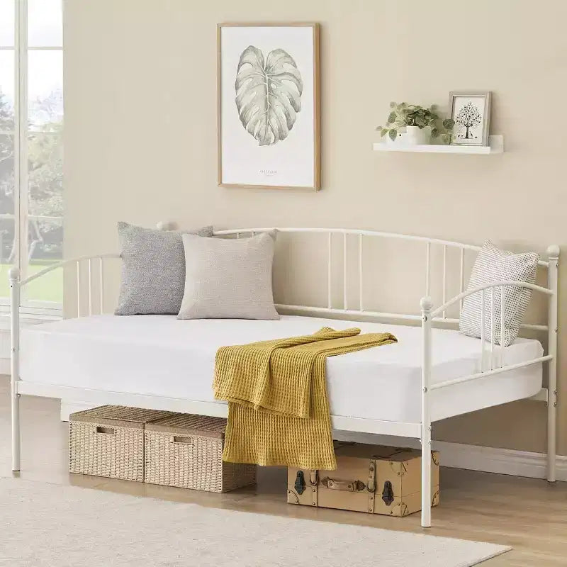 GustoWave Divano letto estraibile salvaspazio, telaio letto a piattaforma in metallo per camera da letto, soggiorno, camera degli ospiti