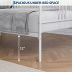 GustoWave Divano letto estraibile salvaspazio, telaio letto a piattaforma in metallo per camera da letto, soggiorno, camera degli ospiti