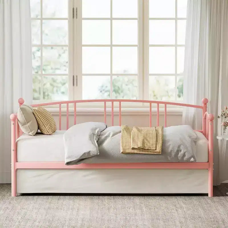 GustoWave Divano letto estraibile salvaspazio, telaio letto a piattaforma in metallo per camera da letto, soggiorno, camera degli ospiti