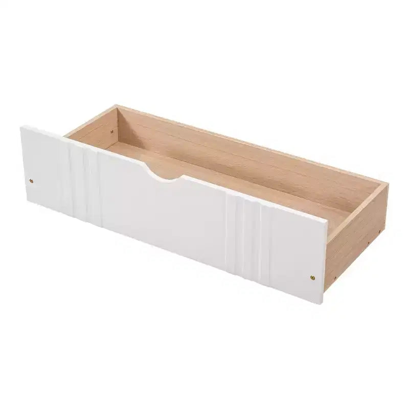 Luxystar Letto a Divano Moderno in Legno Full Size con 2 Cassetti per Soggiorno e Camera degli Ospiti,