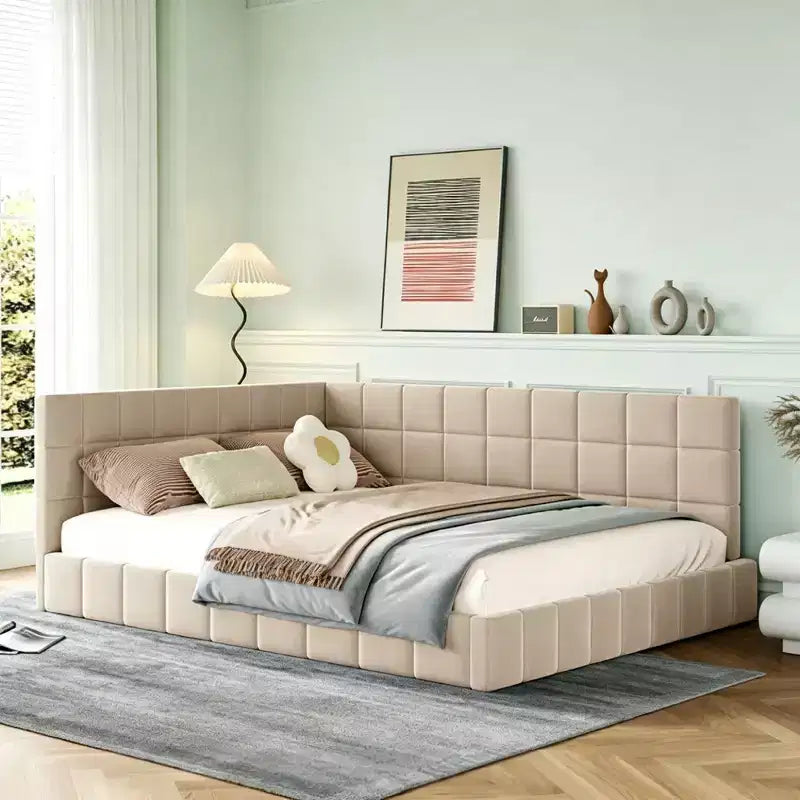 Luxystar Divano Letto Moderno Imbottito a Piazza e Mezza per Soggiorno e Camera degli Ospiti,