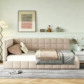 Luxystar Modern Full Size Upholstered Daybed Frame for Livingroom and Guest Room,