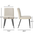 Sedia da pranzo con schienale rettangolare verde / beige / blu scuro e sedile imbottito, set da 4