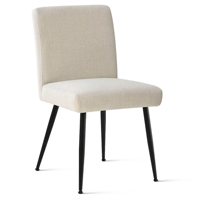 Sedia da pranzo con schienale rettangolare verde / beige / blu scuro e sedile imbottito, set da 4