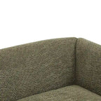 Divanetto a 2 posti in Bouclé (bianco / verde oliva / color caramello / blu navy / mandorla)
