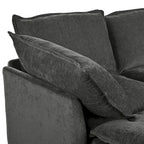 Divano sezionale modulare da 8 pezzi blu/grigio/beige con contenitore, cuscini a doppio strato