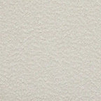 Struttura letto a piattaforma imbottita in bouclé color crema con testiera ampia, Queen, 1 posto